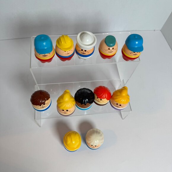 Vintage Fisher Price Toddle Tots Lot of 12 Figures 1980s Little People Style - Picture 6 of 6